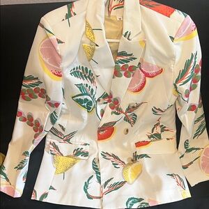 Women's Fruit Print Blazer